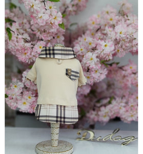 Camisa para Cachorro DuDog Vest Xadrez