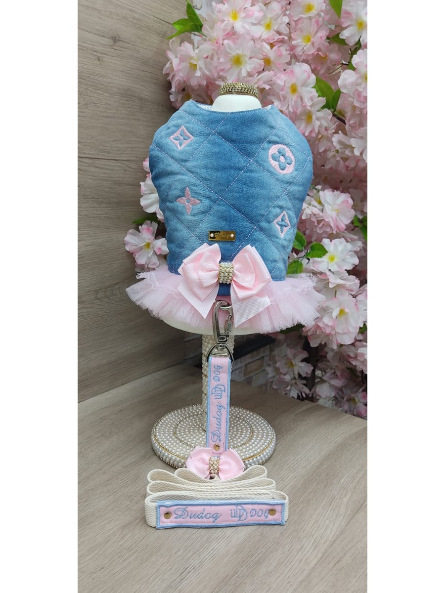 Peitoral Jeans Rosa