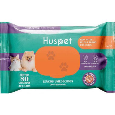 LENCO UMEDECIDO HUSPET - 80 FOLHAS