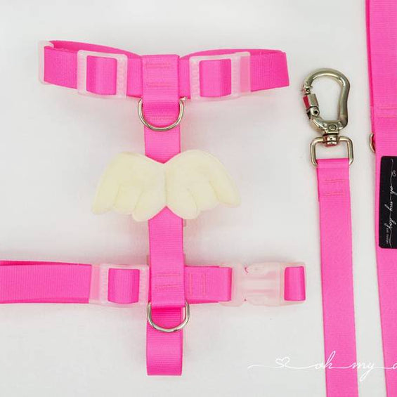 Peitoral H Anjinho Pink