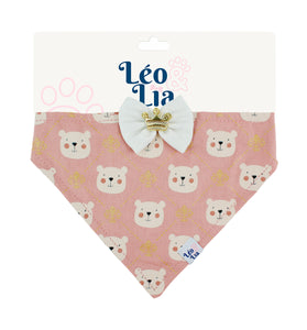 Bandana Clássica Fêmea Urso Rosê