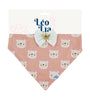 Bandana Clássica Fêmea Urso Rosê