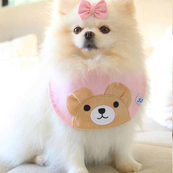 Bandana Luxo Ursinho Rosa