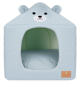 Casinha Coração Ursinho Azul