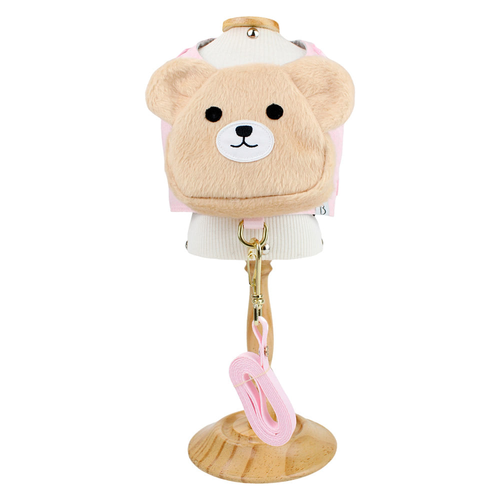 Colete Mochila Ursinho Rosa