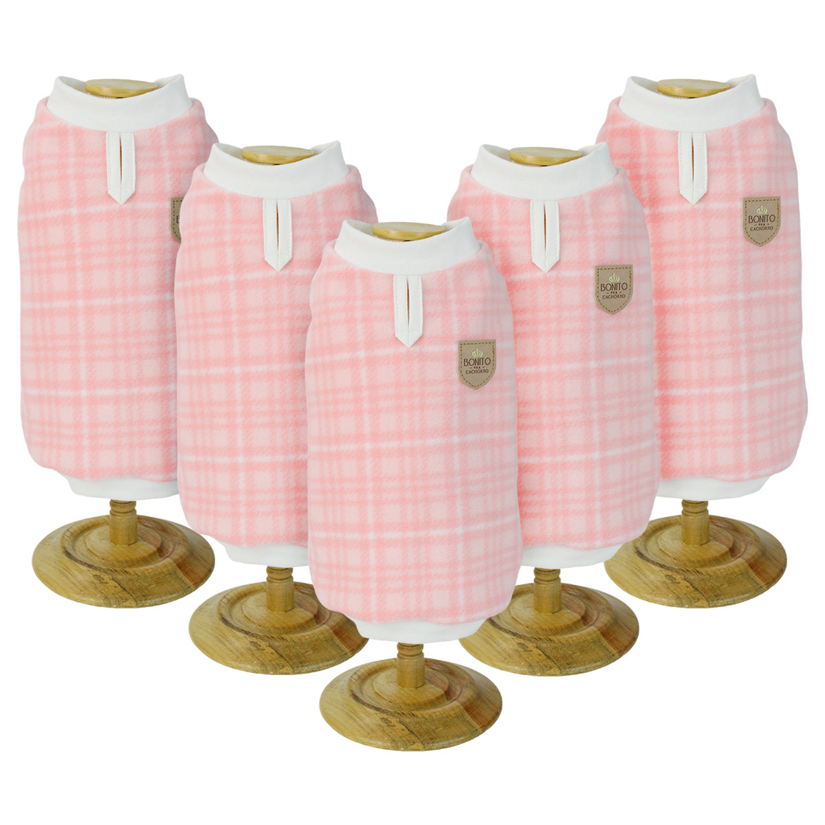 Casaquinho Soft Xadrez Rosa