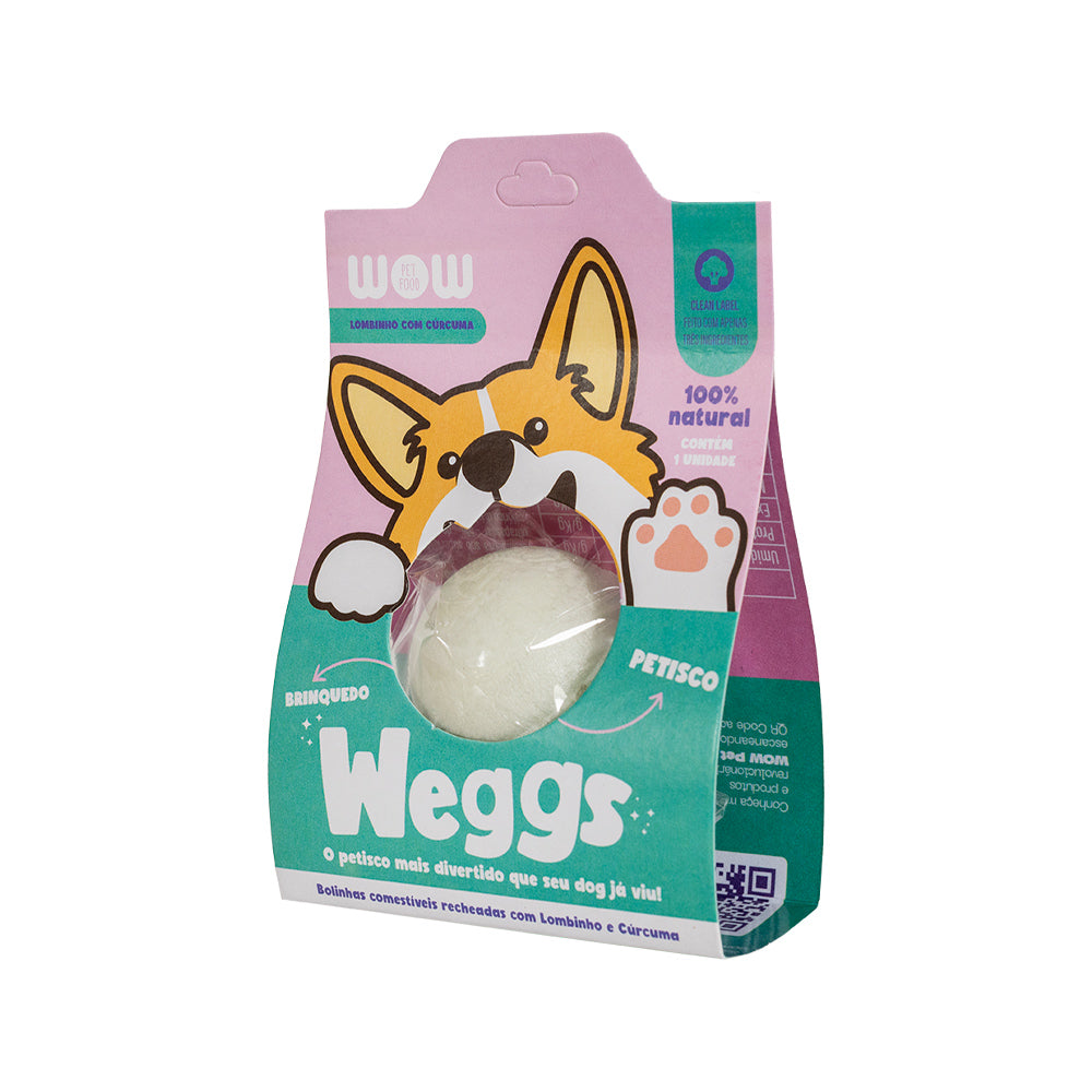 Petisco Natural Wow Pet Food Weggs para Cães