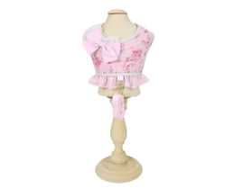 COLETE PEITORAL E GUIA PATA CHIC DOCE FLOR