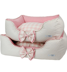 Cama Elegance Classic Xadrez Rose