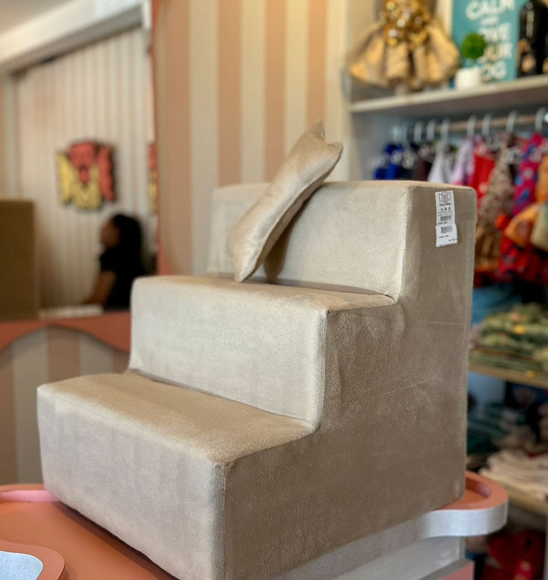 Escada para Pet em Tecido Suede