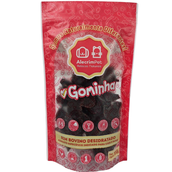 Petisco Natural para Cães e Gatos - Gominha (Rim Bovino) 100g