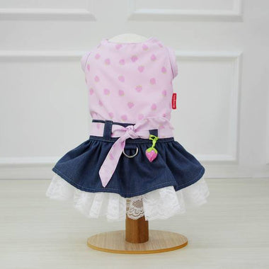 Vestido Jeans Morango