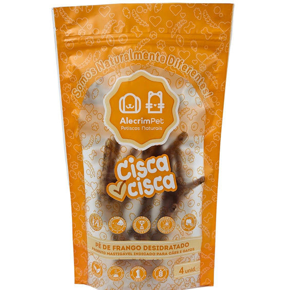 Mordedor Natural Para Cães - Cisca-Cisca (Pé de Galinha Desidratado)