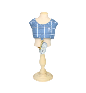 COLETE PEITORAL E GUIA PATA CHIC GRID - AZUL