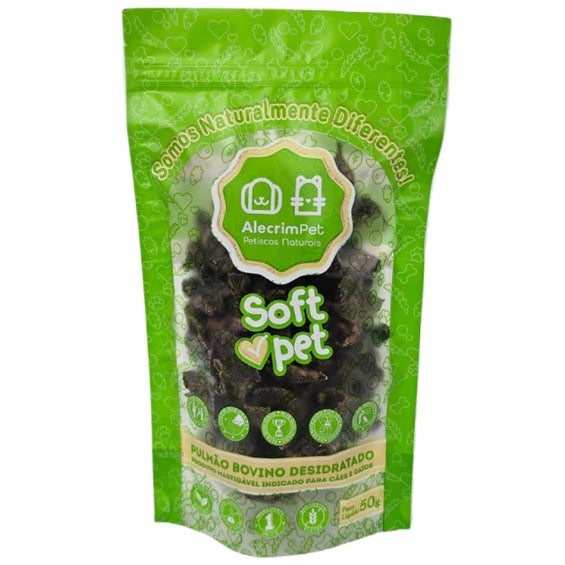 Petisco Natural para Cães e Gatos - Soft Pet (Pulmão Bovino)
