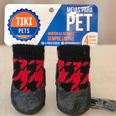 Meia Anti-Derrapante Gatos e Cachorros Tiki Pet Tamanho:4