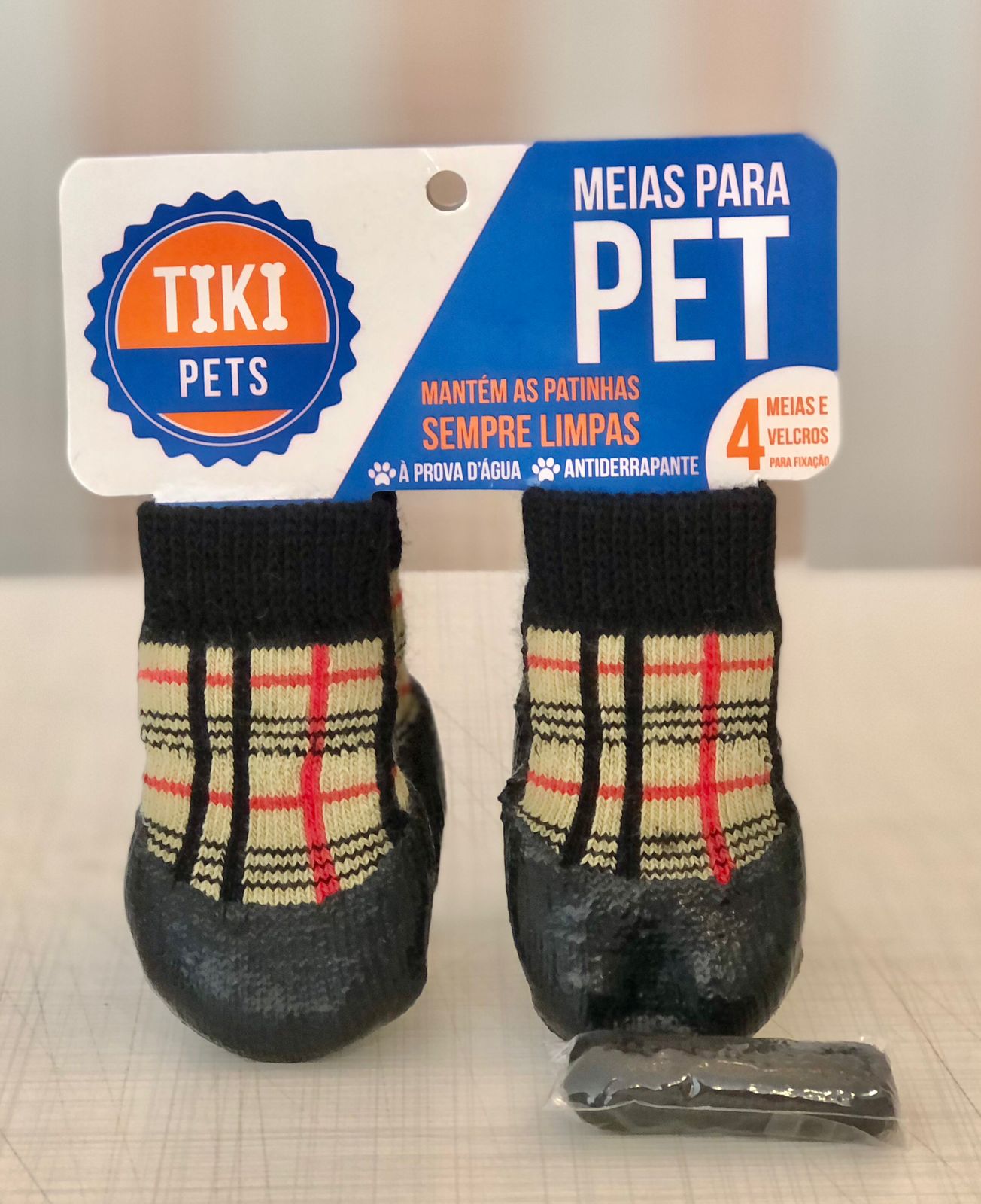 Meia Anti-Derrapante Gatos e Cachorros Tiki Pet Tamanho:0