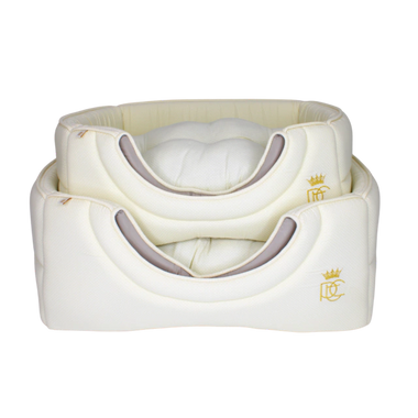 Toca Retangular Tecido Pata Chic - Poá Bege