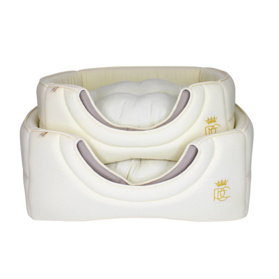 Toca Retangular Tecido Pata Chic - Poá Bege