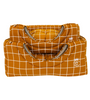 Toca Retangular em Tecido Pata Chic Grid - Ocre