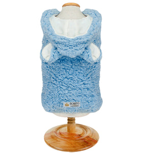 Casaco Pelúcia Urso Azul