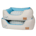 Cama Elegance Classic Xadrez Azul- Tamanho G
