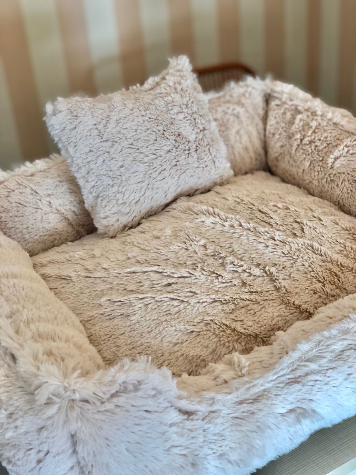 Cama Theodoros Nuven Retangular bege
