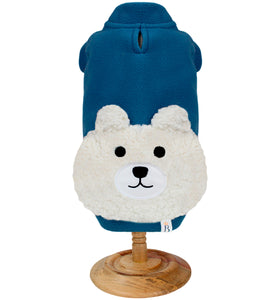 Blusa Rostinho Urso Azul