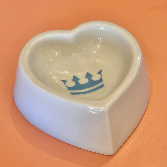 Comedouro Coração de Porcelana