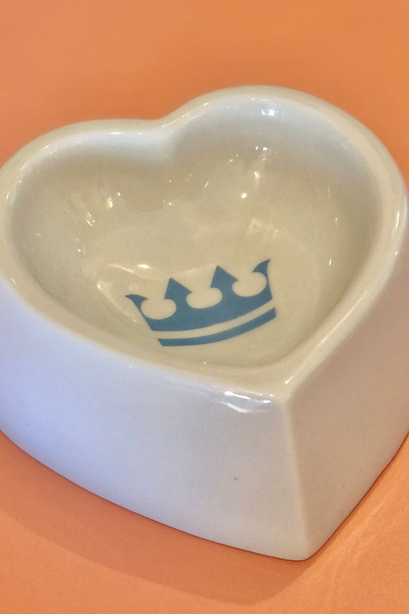 Comedouro Coração de Porcelana