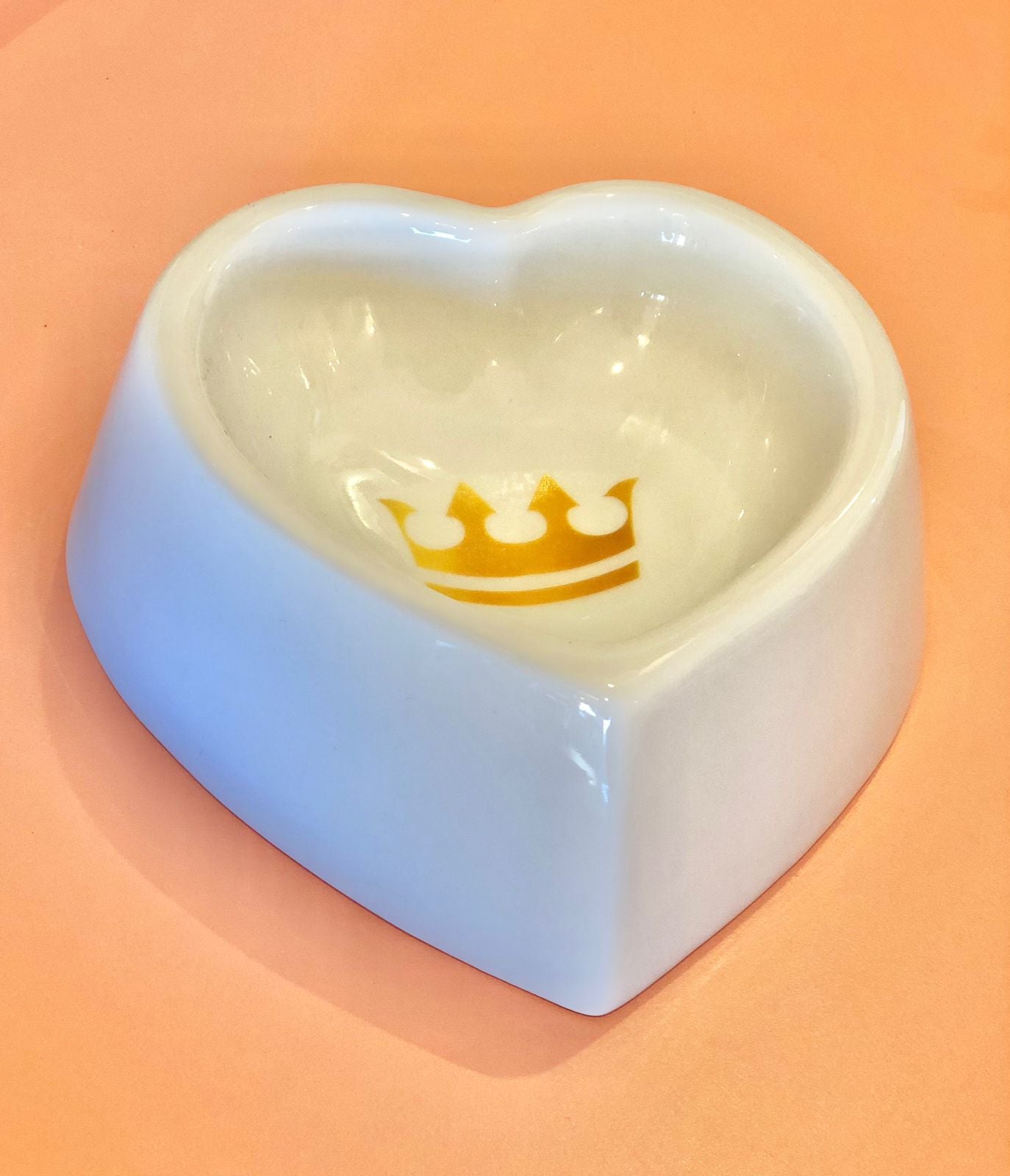 Comedouro Coração de Porcelana