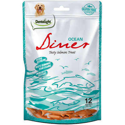 Petisco Dentalight Ocean Diner Sabor Salmão para Cães