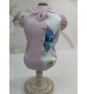 BABY LOOK ROSA STITCH