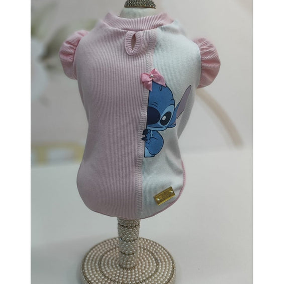 BABY LOOK ROSA STITCH