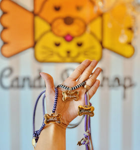 Coleira de Identificação Personalizada – Ajustável Candy