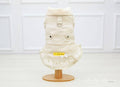 Casaco Pele Creme Babado
