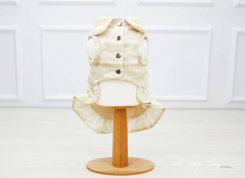 Casaco Pele Creme Babado