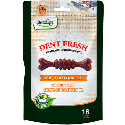 Petisco Dentalight Dent Fresh 360 Óleos de Salmão e Linhaça para Cães