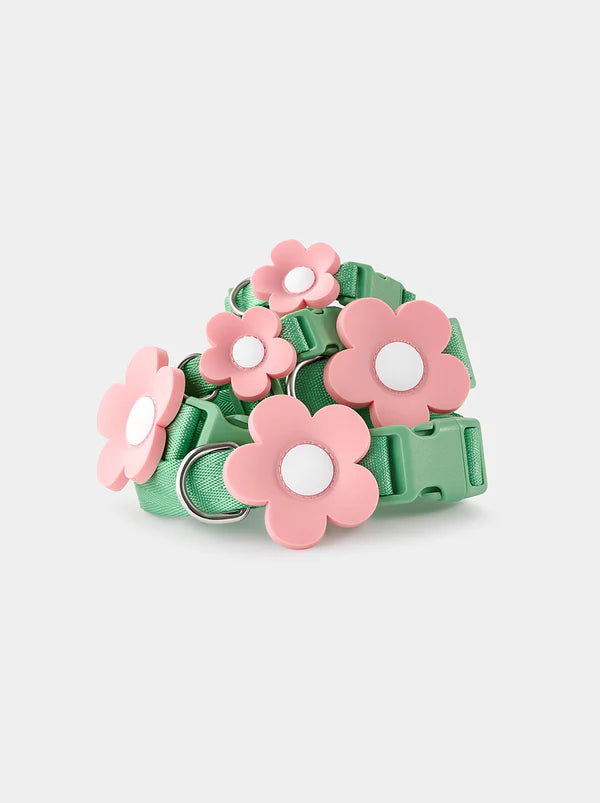 Vetreska-Conjunto Flora Pet com Mochila, Coleira e Guia 3 em 1
