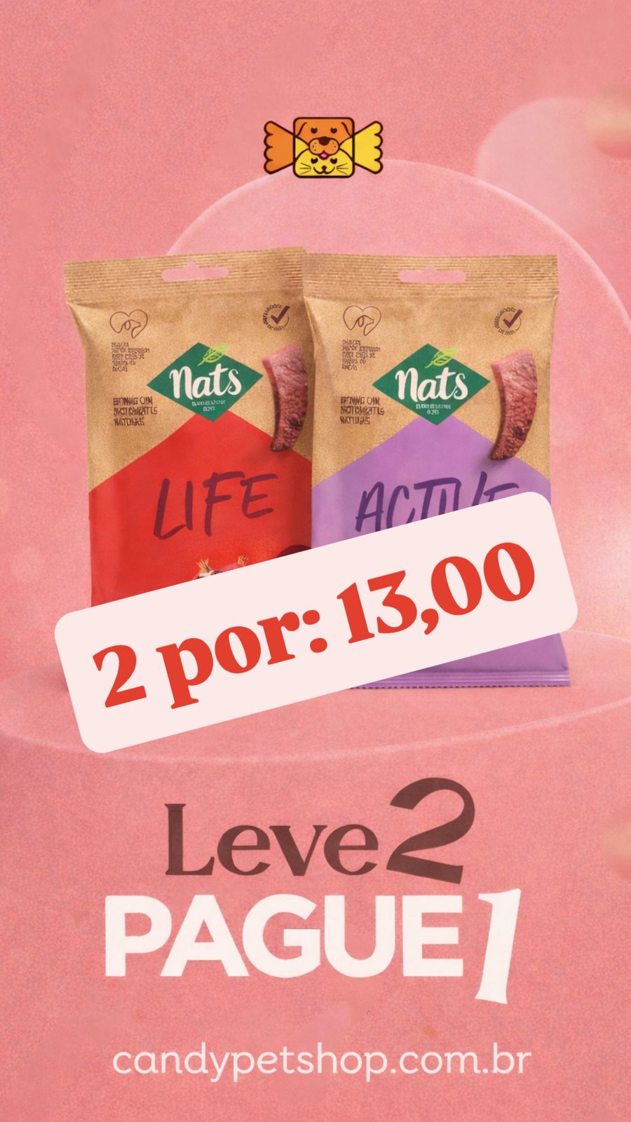 Bifinho Natural para Cães Nats