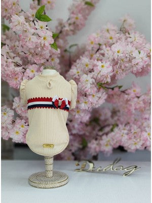 BABY LOOK CAMEL/AZUL E VERMELHA