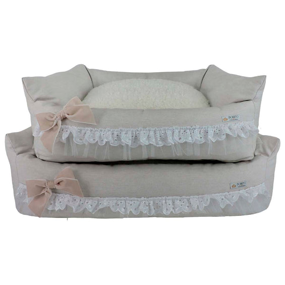 Cama Grace Linen Bege