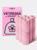 VETRESKA PET POOP BAGS REFILL SET (12 ROLLS)