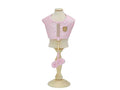 COLETE PEITORAL E GUIA PATA CHIC STRASS - ROSA