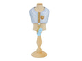 COLETE PEITORAL E GUIA PATA CHIC STRASS - AZUL
