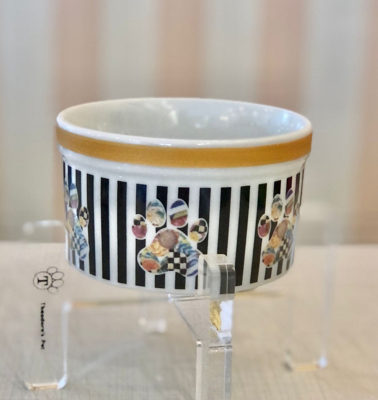 Comedouro Porcelana com Suporte de Acrílico