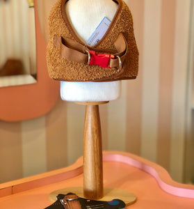 Peitoral Print + Guia - Teddy Marrom