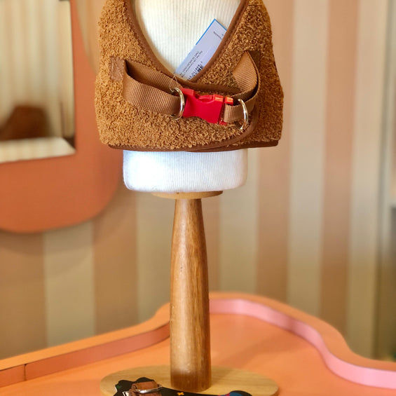 Peitoral Print + Guia - Teddy Marrom