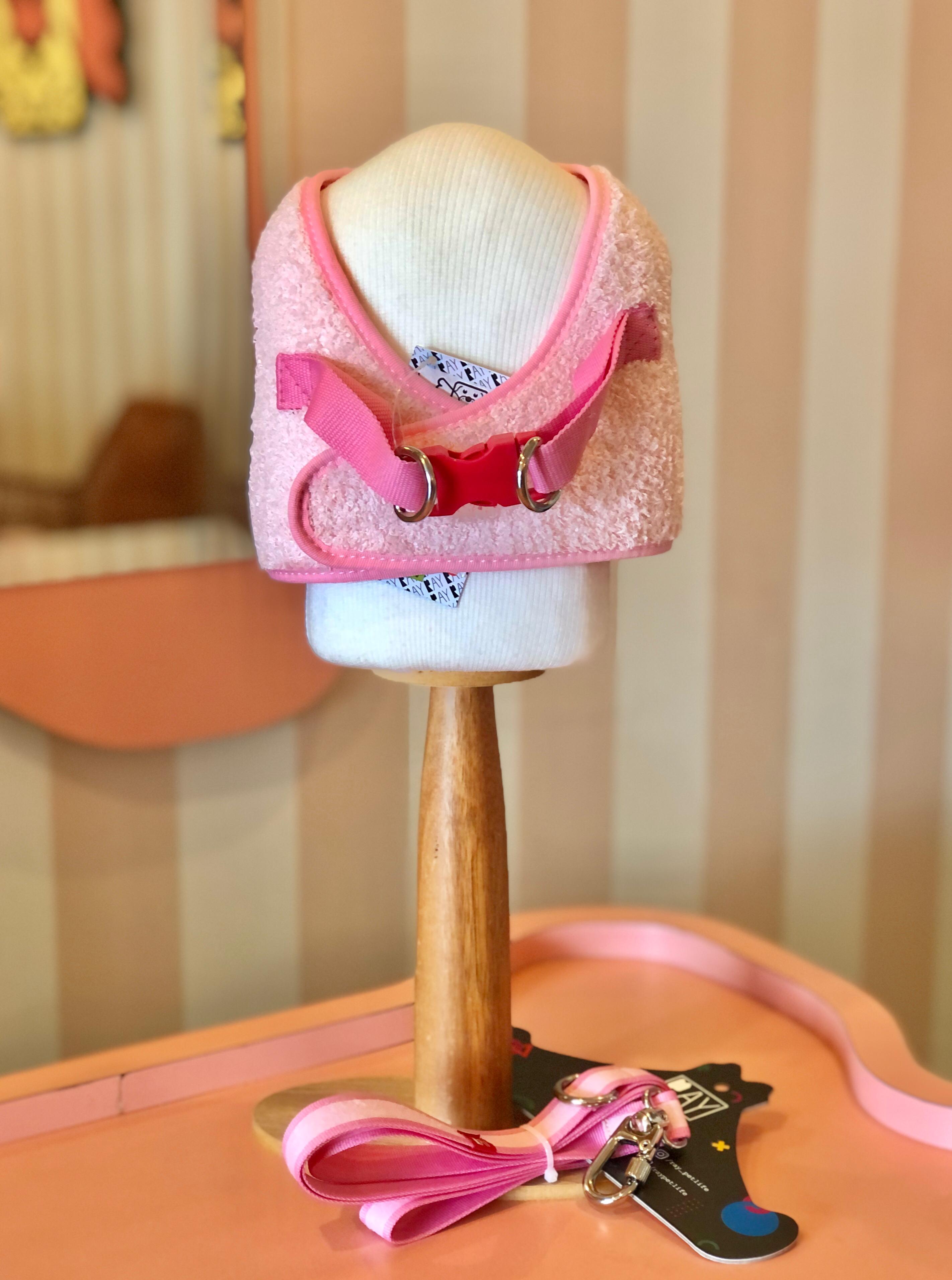 Peitoral Print + Guia - Teddy Rosa