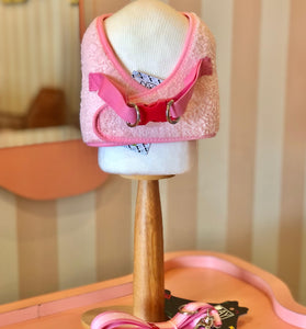 Peitoral Print + Guia - Teddy Rosa